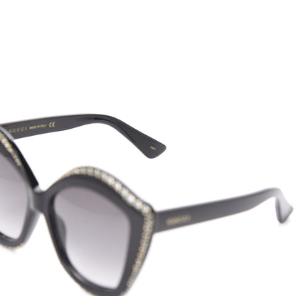 Gucci Crystal Cat Eye GG0118S Sunglasses Black 4 of 10