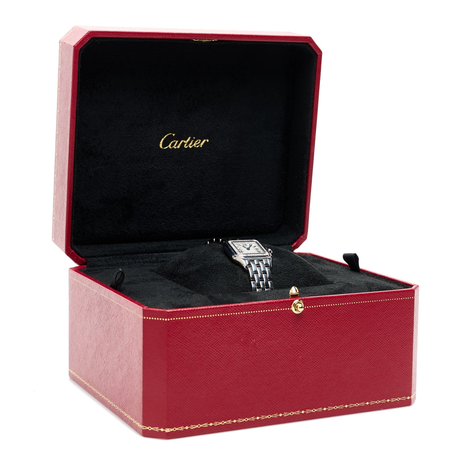 Cartier Stainless Steel Diamond 22mm Panthere Quartz Watch 5 of 5