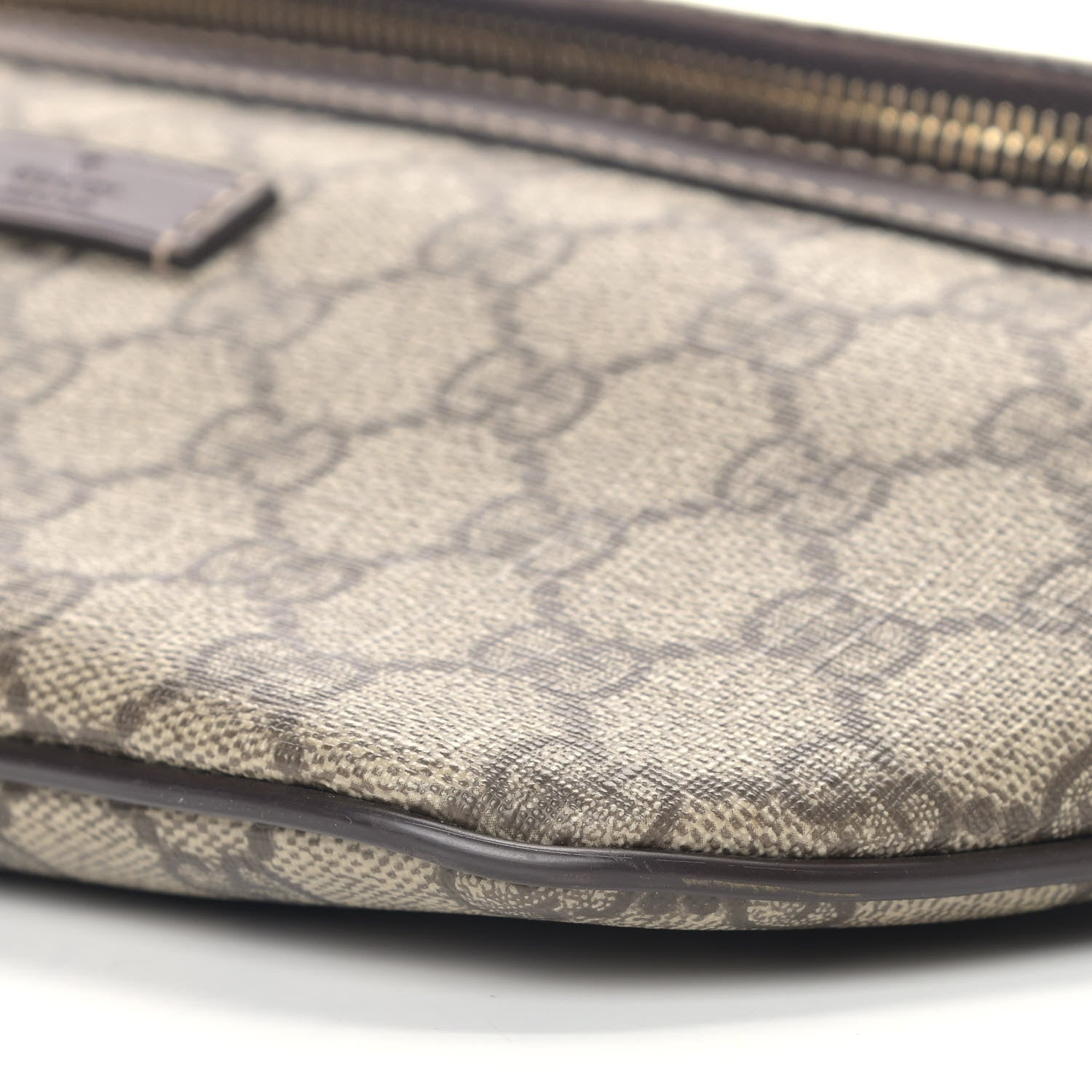 Gucci GG Supreme Monogram Belt Bag Dark Brown 7 of 10