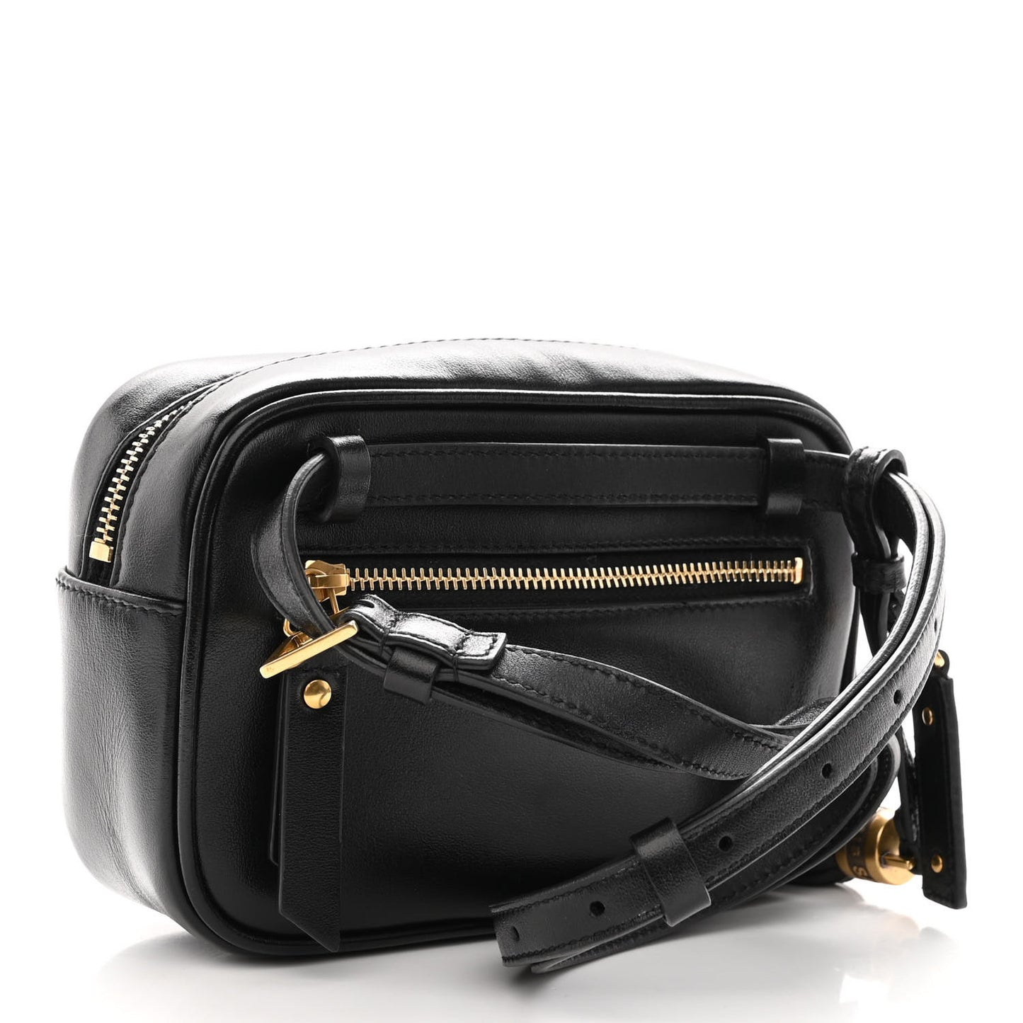 Calfskin Matelasse Monogram Lou Belt Bag Black