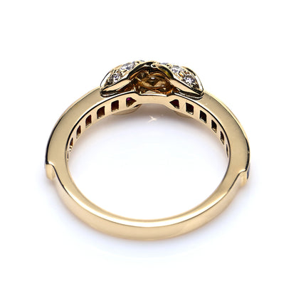 Tiffany 18K Yellow Gold Diamond Ruby X Ring 50 5.5 5 of 5