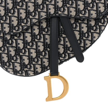 Christian Dior Oblique Saddle Bag Blue 8 of 11