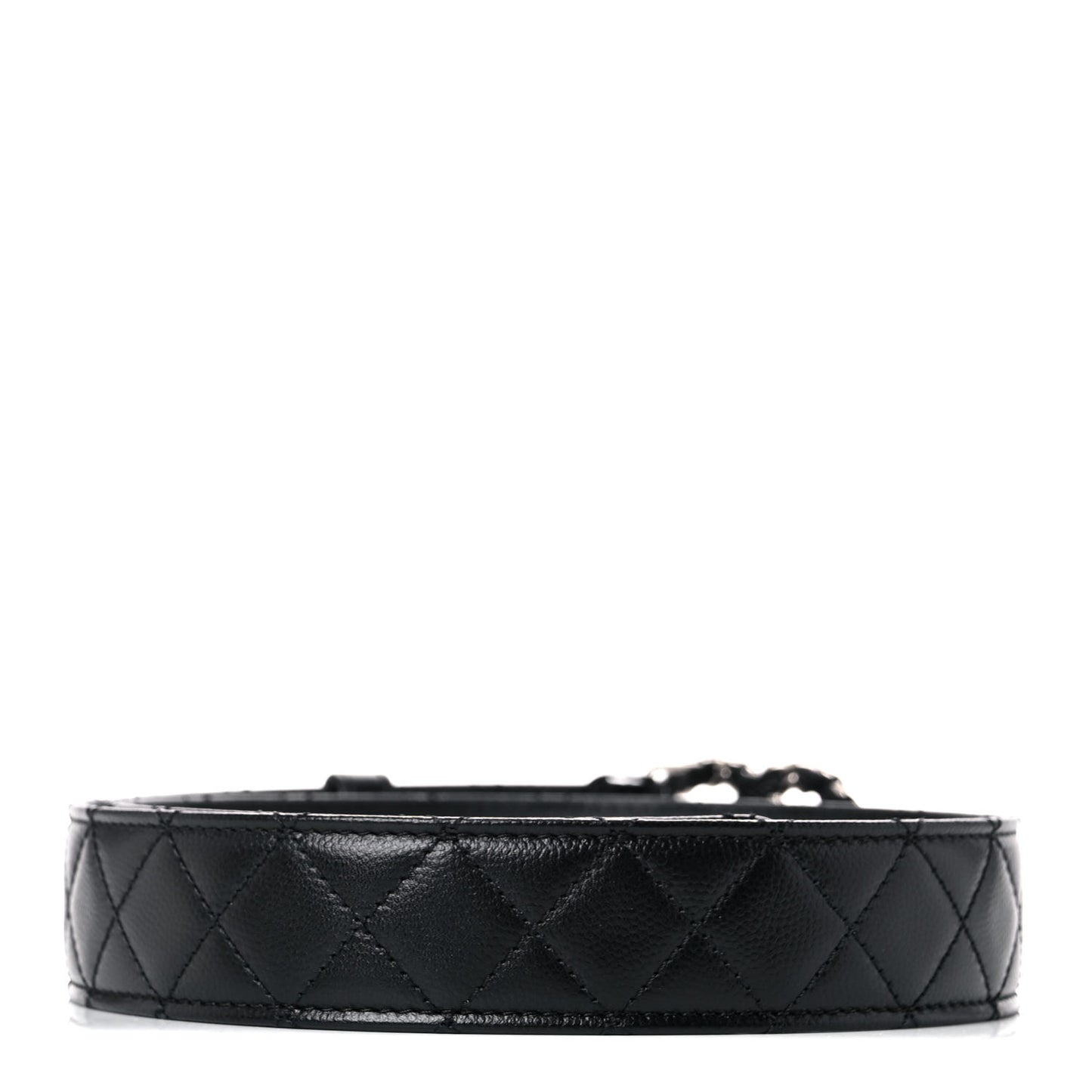 Caviar Quilted CC Chain Belt 70 28 Black