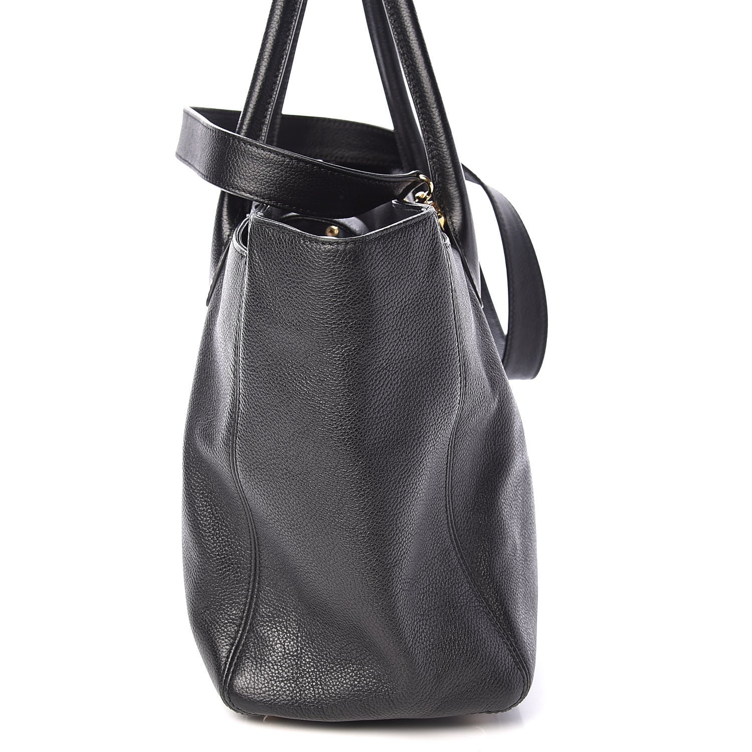 Chanel Calfskin Cerf Shopper Tote Black 16 of 16