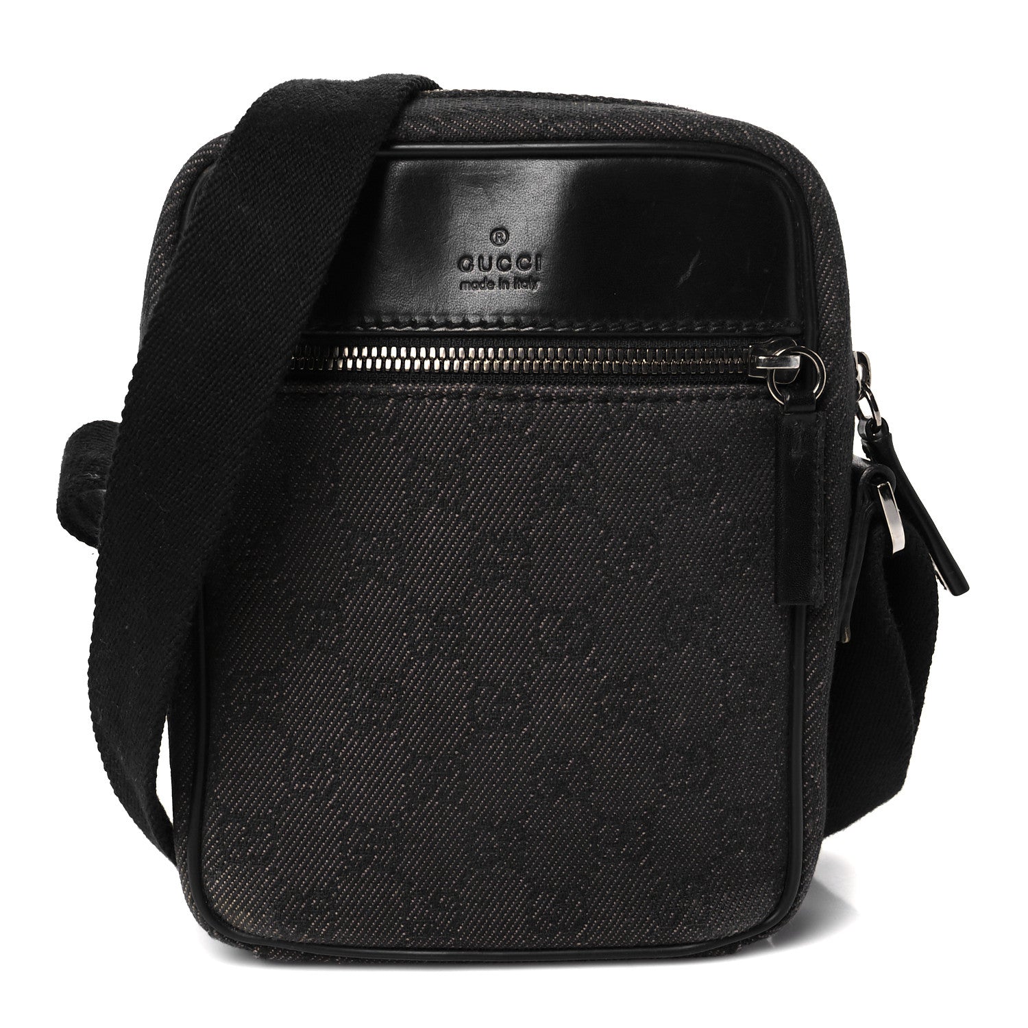 Gucci GG Monogram Crossbody Bag Black 1 of 9
