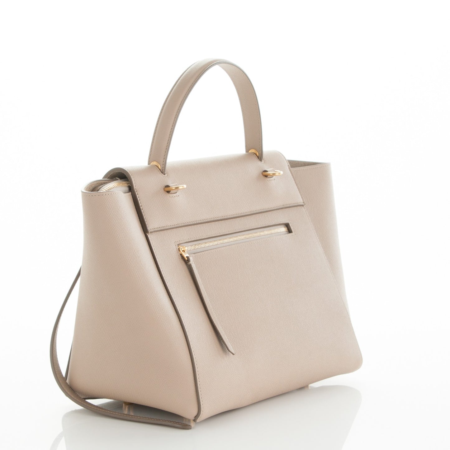 Grained Calfskin Mini Belt Bag Light Taupe