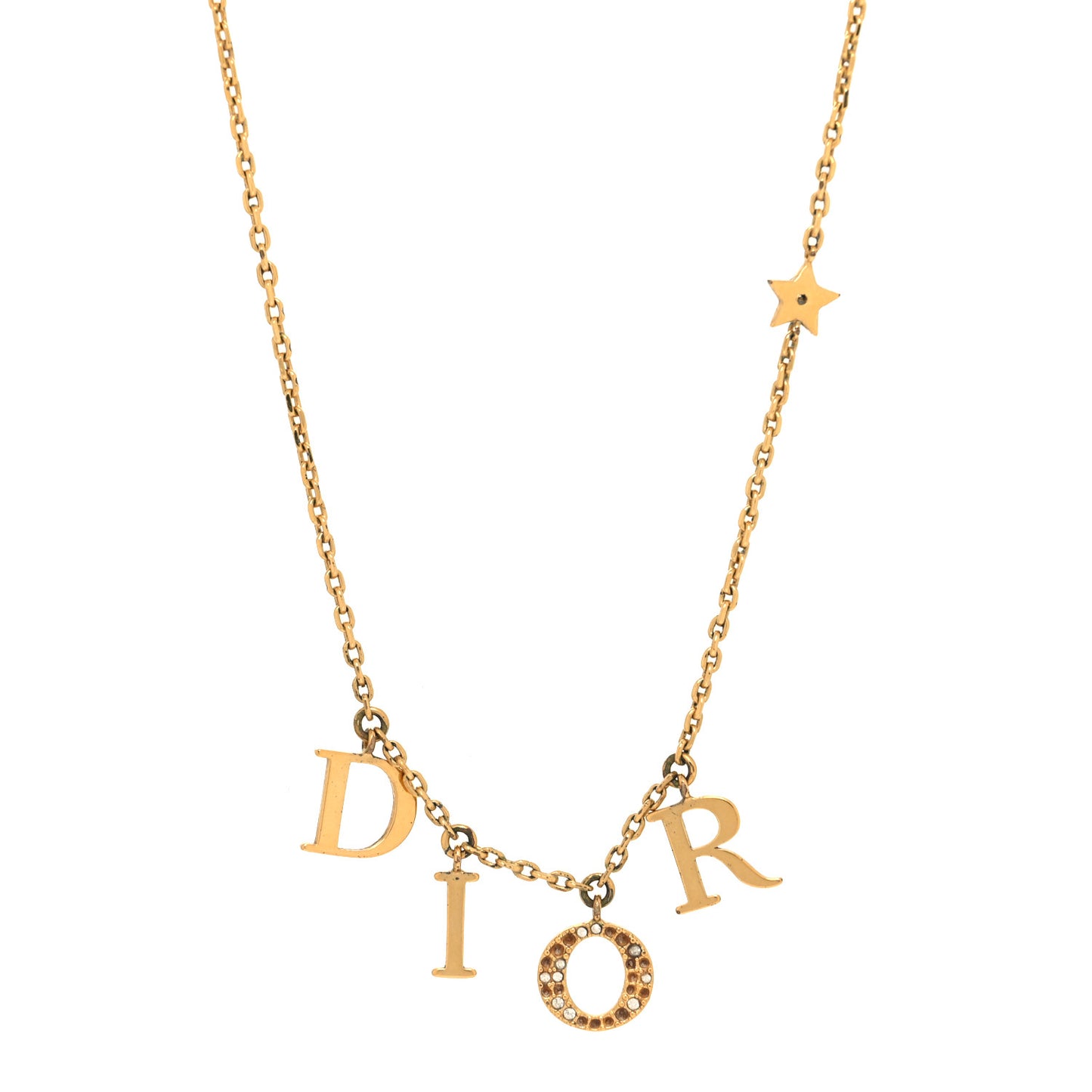 Crystal Dio(r)evolution Necklace Gold