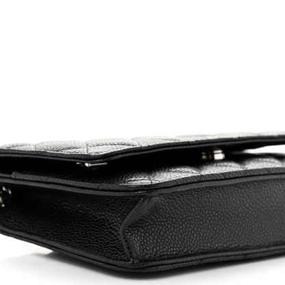 Chanel Caviar Quilted Wallet on Chain WOC Black 10 of 12