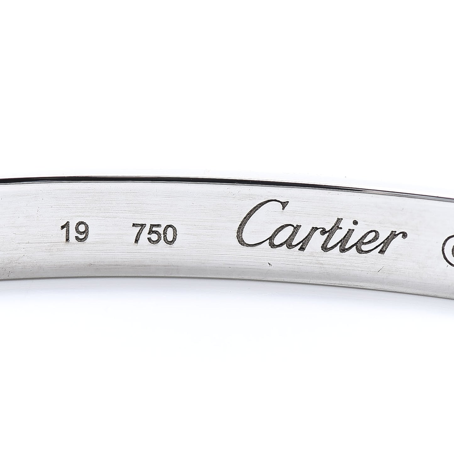 18K White Gold LOVE Bracelet 19