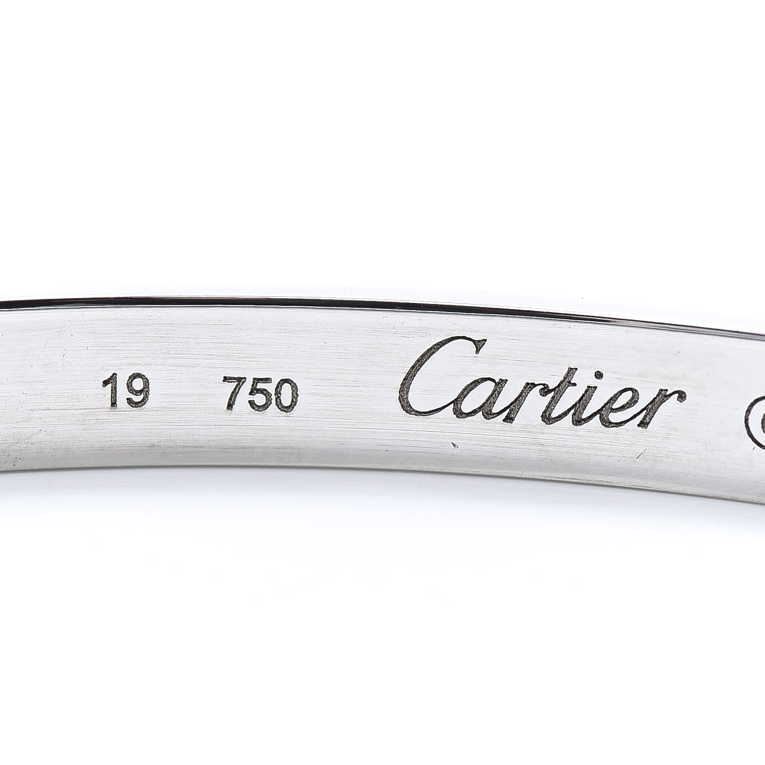 Cartier 18K White Gold LOVE Bracelet 19 4 of 5