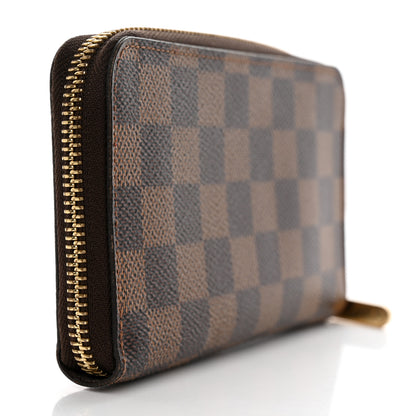 Louis Vuitton Damier Ebene Porte-Monnaie Zippy Wallet 3 of 9