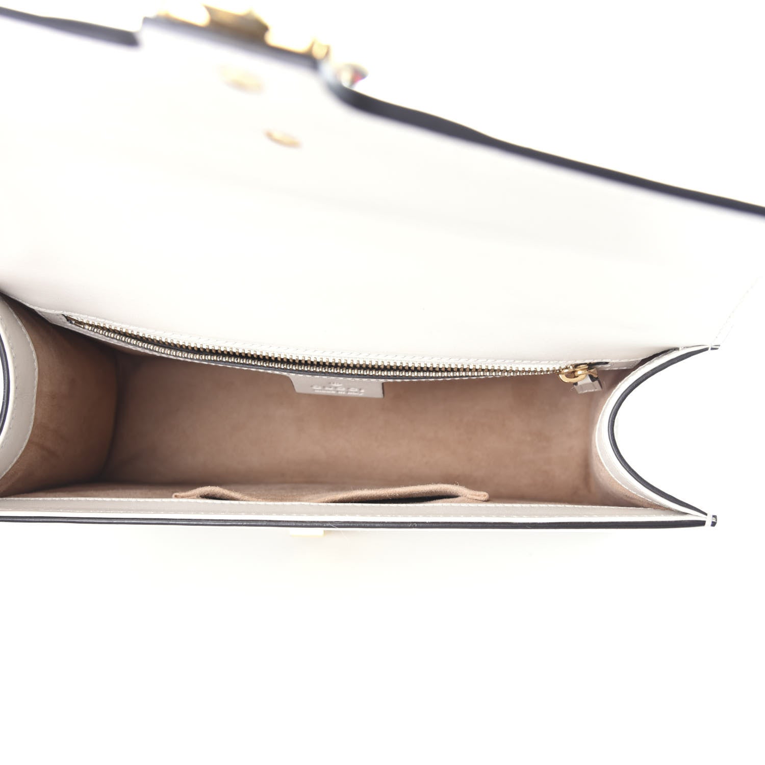 Gucci Calfskin Small Sylvie Shoulder Bag Off White 5 of 8