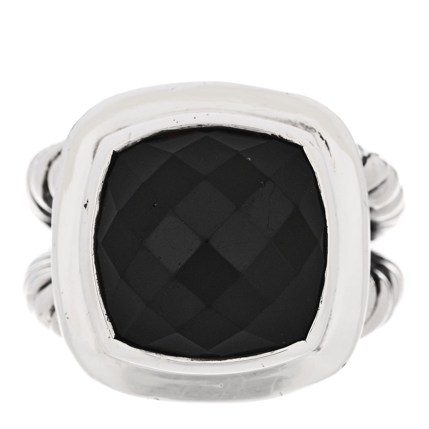 Sterling Silver Black Onyx 14mm Albion Ring 54 6.75