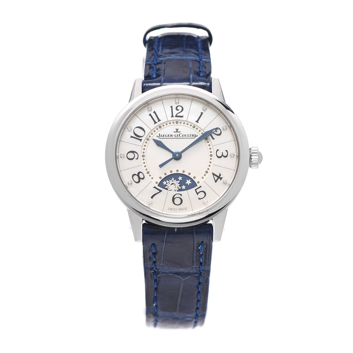 Stainless Steel Alligator Diamond Mother of Pearl 29mm Rendez Vous Automatic Watch Q3468410
