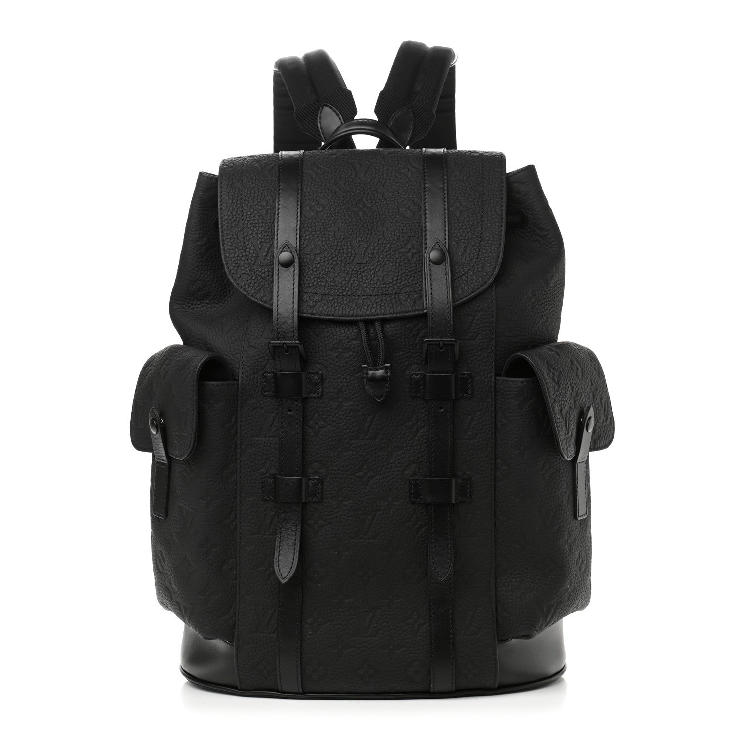 Louis Vuitton Taurillon Monogram Christopher MM Backpack Black 1 of 9
