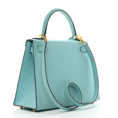 Hermes Epsom Kelly Sellier 28 Bleu Atoll 2 of 10