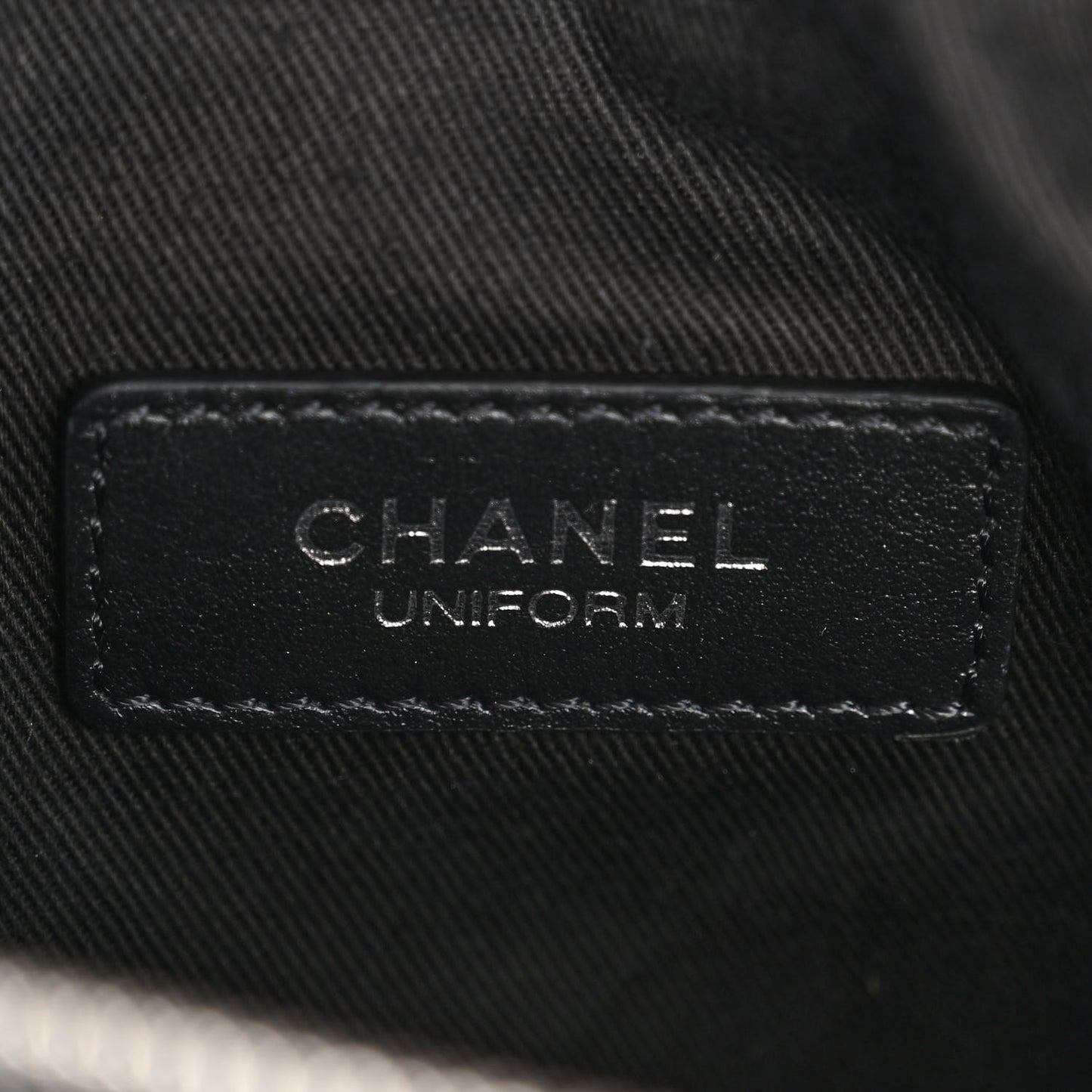 Calfskin Quilted Waist Belt Bag Black