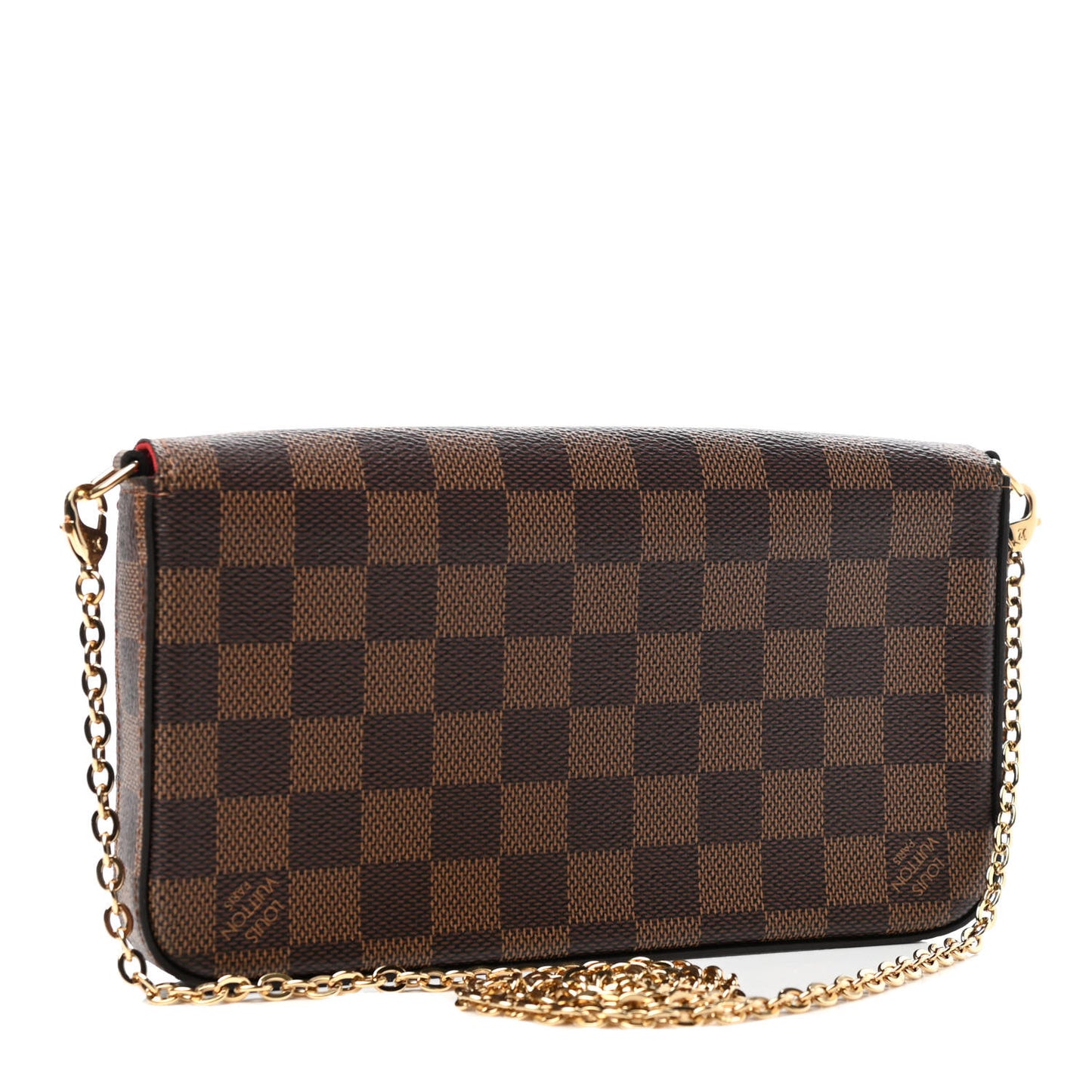 Damier Ebene Pochette Felicie Chain Wallet