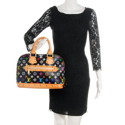 Louis Vuitton Monogram Multicolor Alma Black 2 of 7
