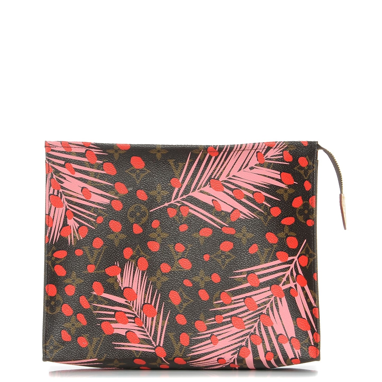Monogram Jungle Dots Toiletry Pouch 26 Sugar Pink Poppy