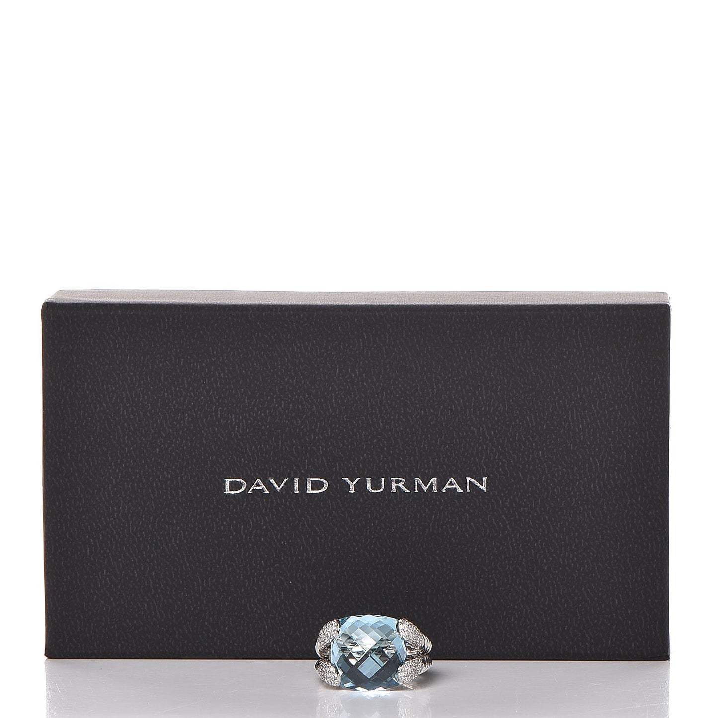 Sterling Silver Diamond Blue Topaz Willow Ring 51 5.75