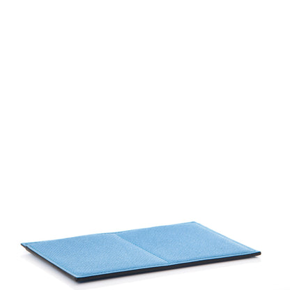 Hermes Epsom Passant Compact Wallet Card Holder Insert Bleu Zanzibar 4 of 5
