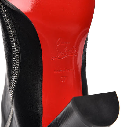Christian Louboutin Calfskin Telezip 85 Ankle Bootie 37 Black 6 of 12