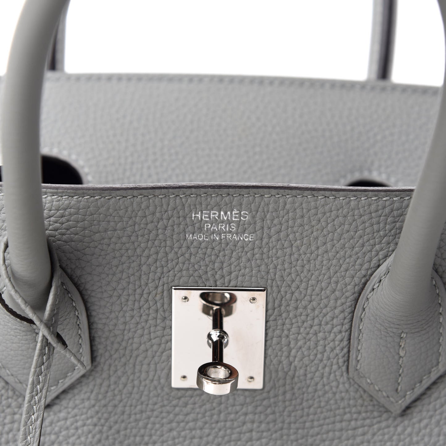 Togo Bi-Color Birkin 35 Gris Mouette Bleu Agate