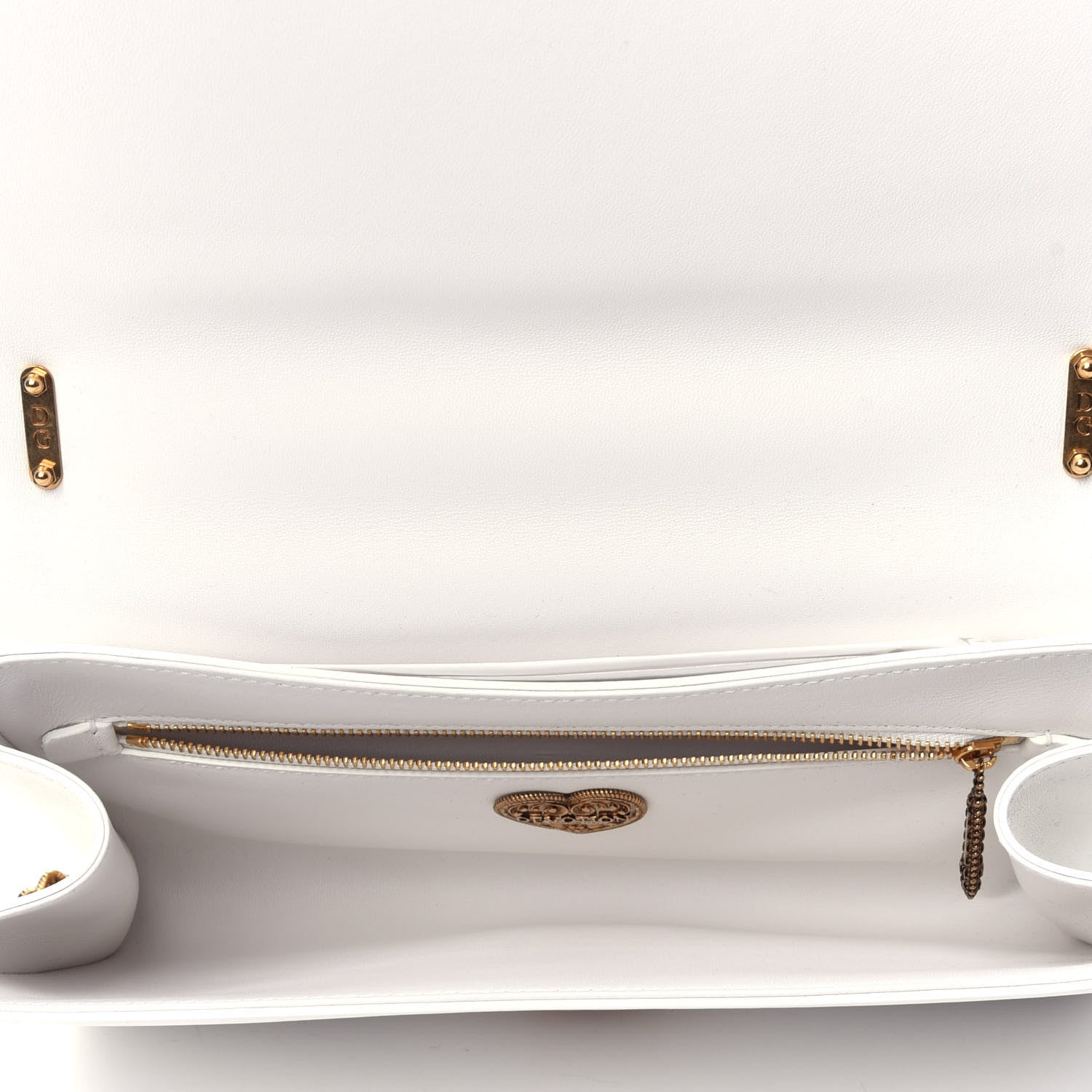 Dolce & Gabbana Calfskin Large Devotion Bag White 3 of 4
