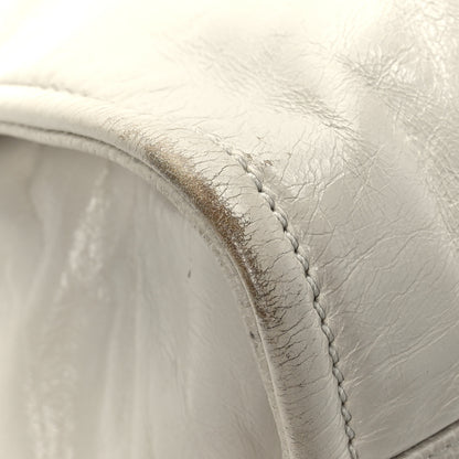 Chanel Glazed Calfskin Small Deauville Tote Ecru 9 of 11