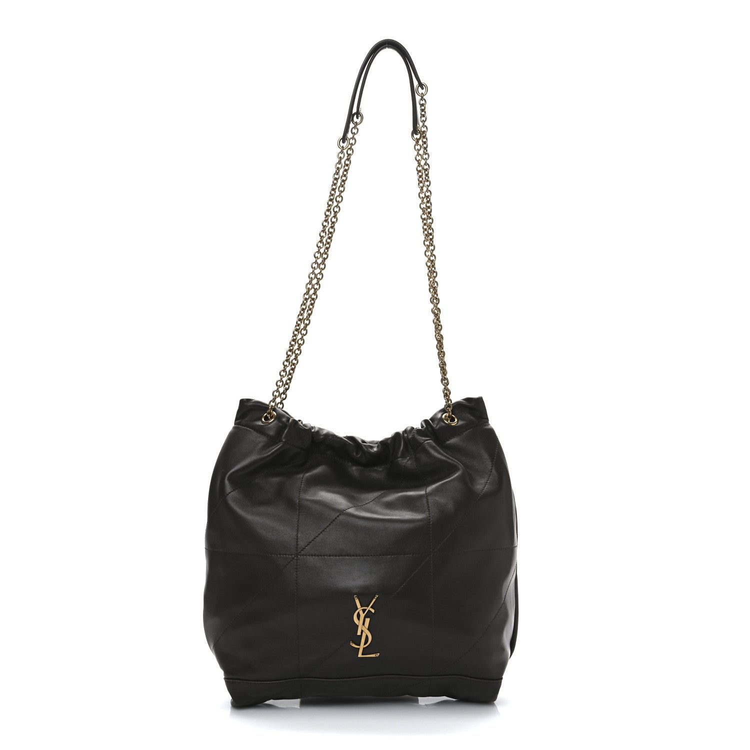 Saint Laurent Lambskin Matelasse Monogram Medium Jamie 4.3 Pochon Light Musk 1 of 13