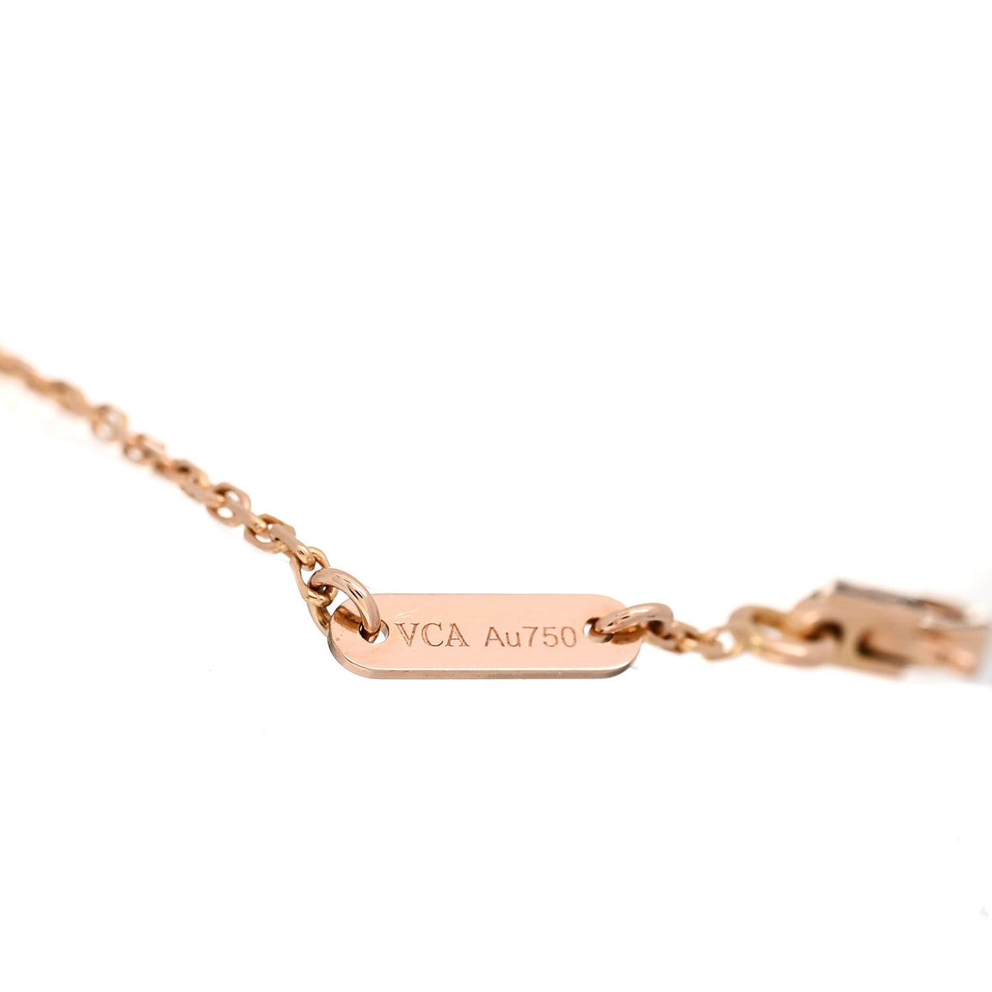 18K Rose Gold Carnelian Sweet Alhambra Bracelet