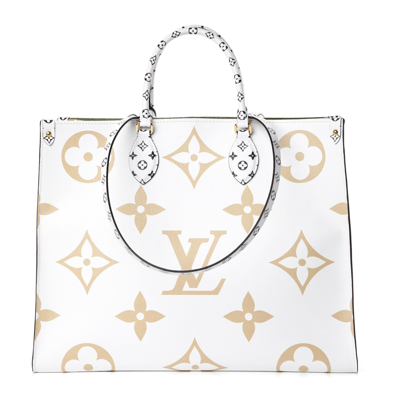 Louis Vuitton Monogram Giant Onthego GM Kaki Beige 1 of 9