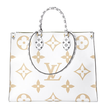 Louis Vuitton Monogram Giant Onthego GM Kaki Beige 1 of 9