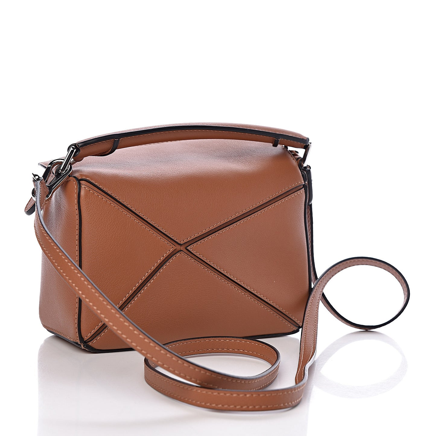 Calfskin Mini Puzzle Bag Tan