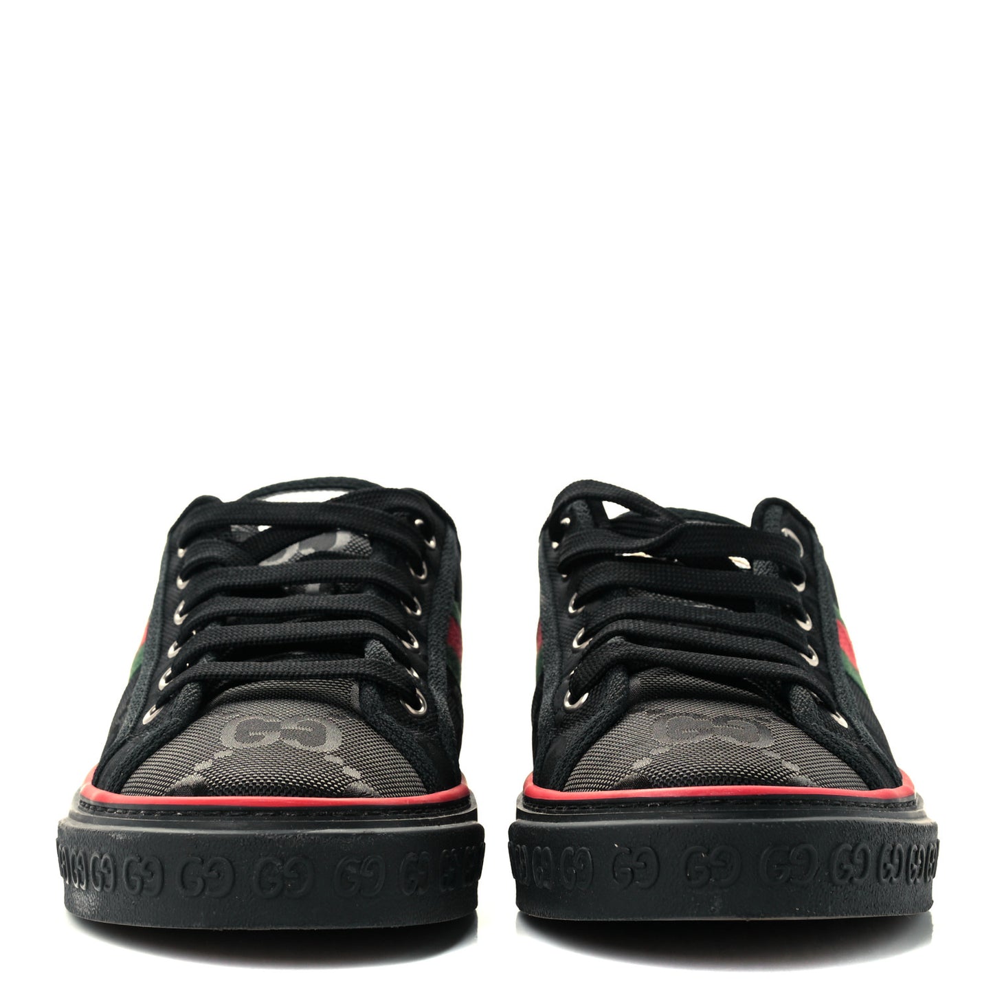 Econyl Nylon Web Monogram Off The Grid Womens 1977 Tennis Sneakers 39.5 Black
