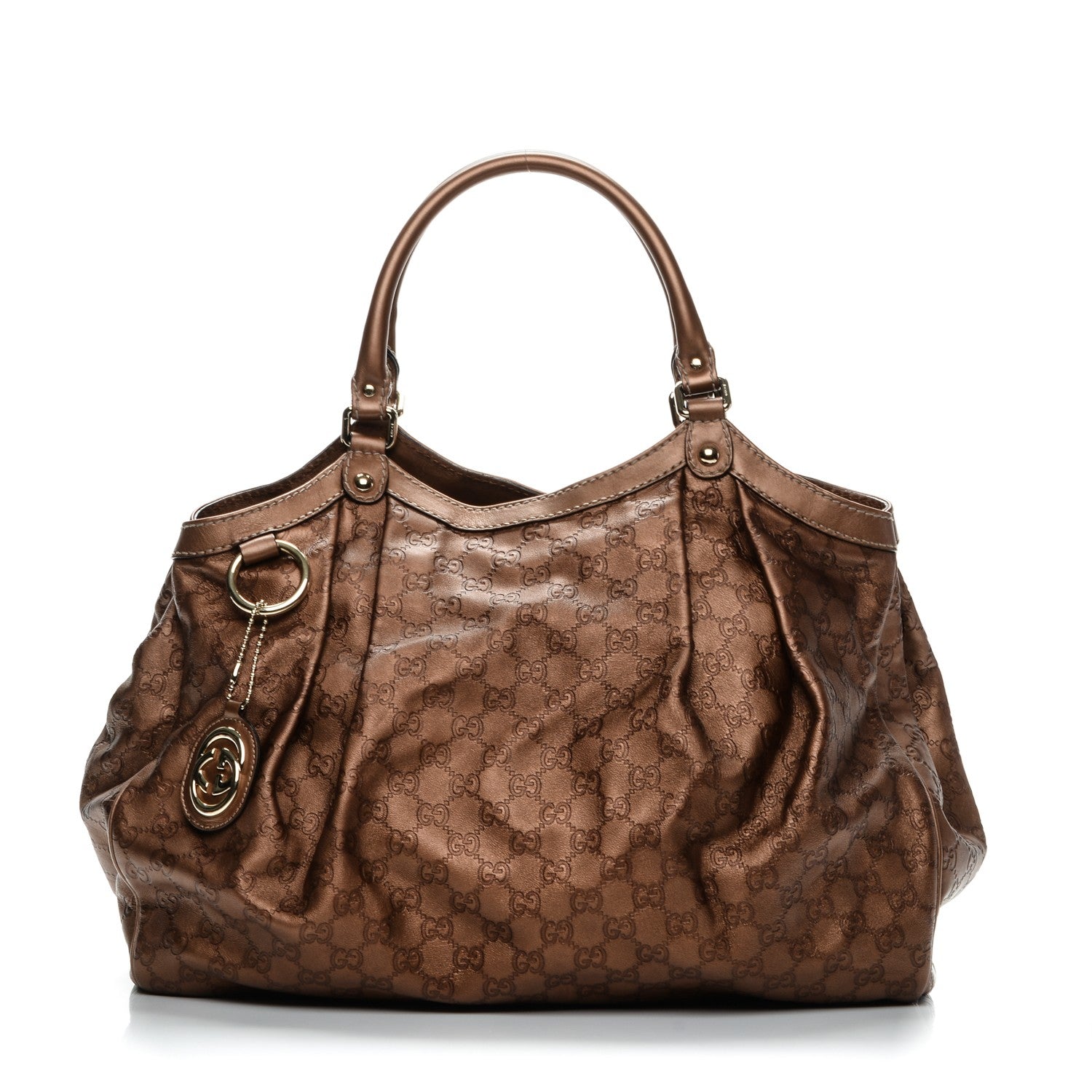 Gucci Guccissima Large Sukey Tote Bronze 1 of 7