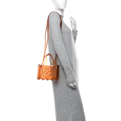 Telfar x MELISSA Jelly Small Shopping Bag Clear Brown 2 of 9