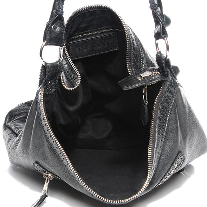 Balenciaga Agneau Giant Brogues Hardware Day Hobo Black 9 of 13