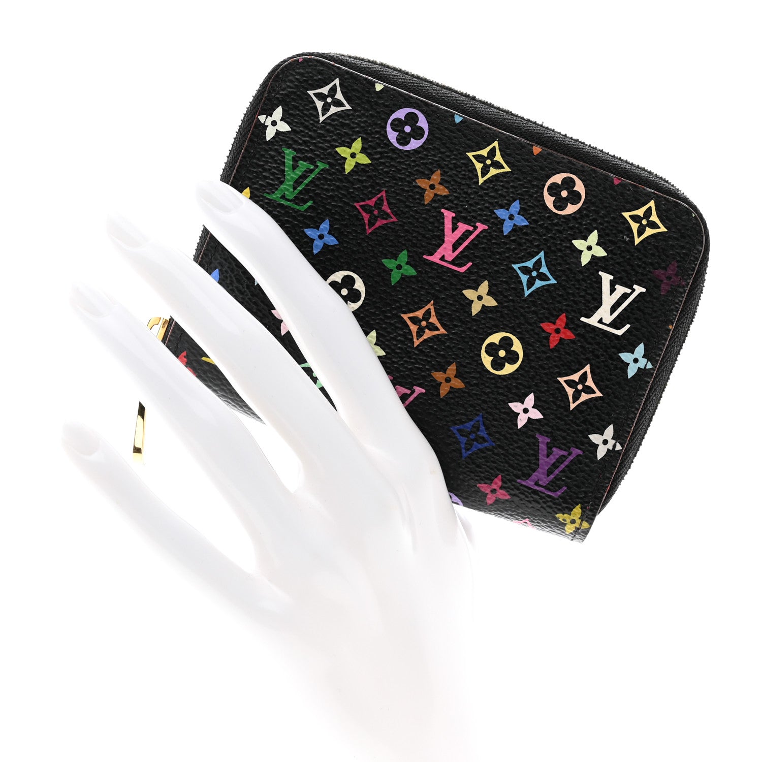Louis Vuitton Multicolor Zippy Coin Purse Black Grenade 2 of 8