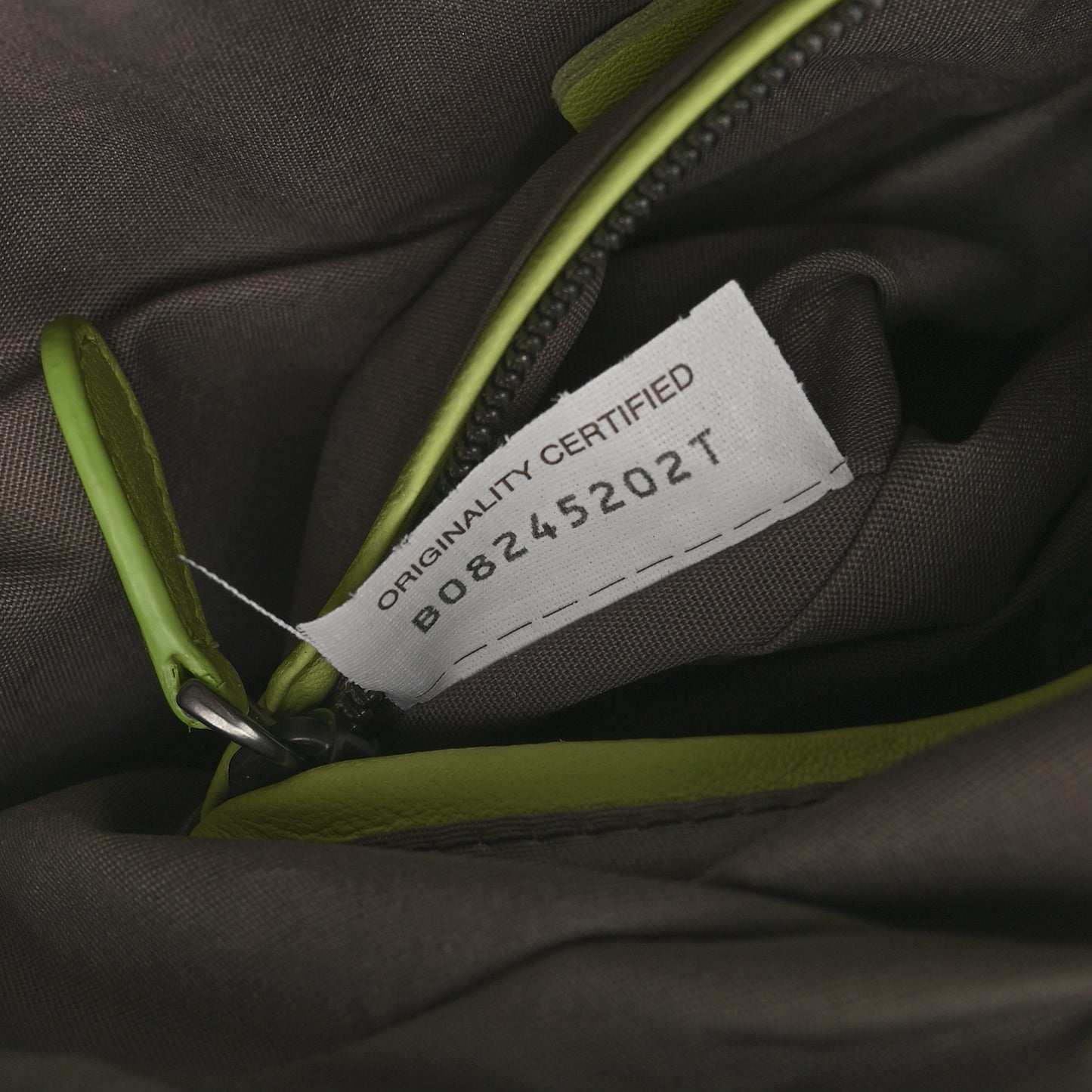 Nappa Intrecciato Small Camera Bag Acid Kiwi