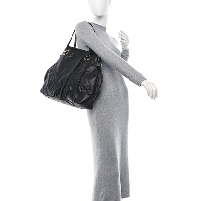 Gucci Guccissima Large Full Moon Tote Black 2 of 11