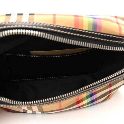 Burberry Nylon Vintage Check Rainbow Medium Sonny Belt Bag Antique Yellow 5 of 9