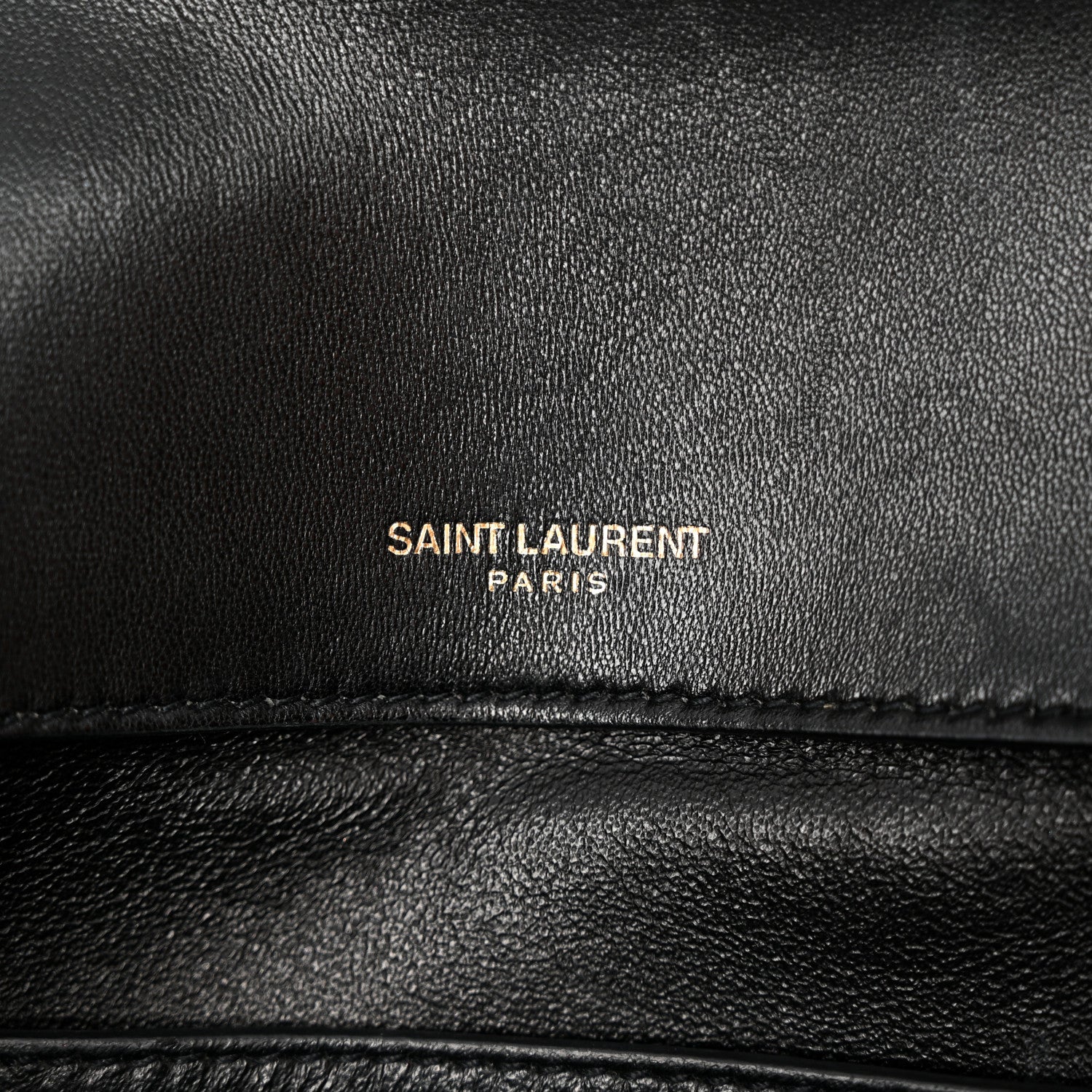 Saint Laurent Lambskin Matelasse Chevron Monogram Small Sulpice Bag Black 7 of 16