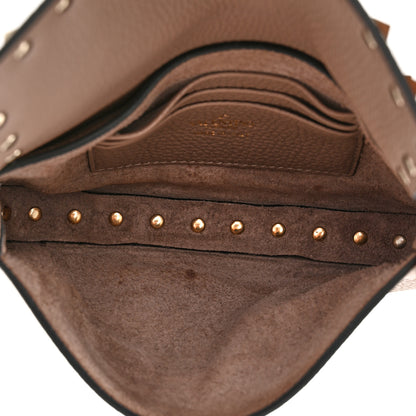 Valentino Garavani Grainy Calfskin Rockstud Crossbody Pouch Poudre 5 of 9