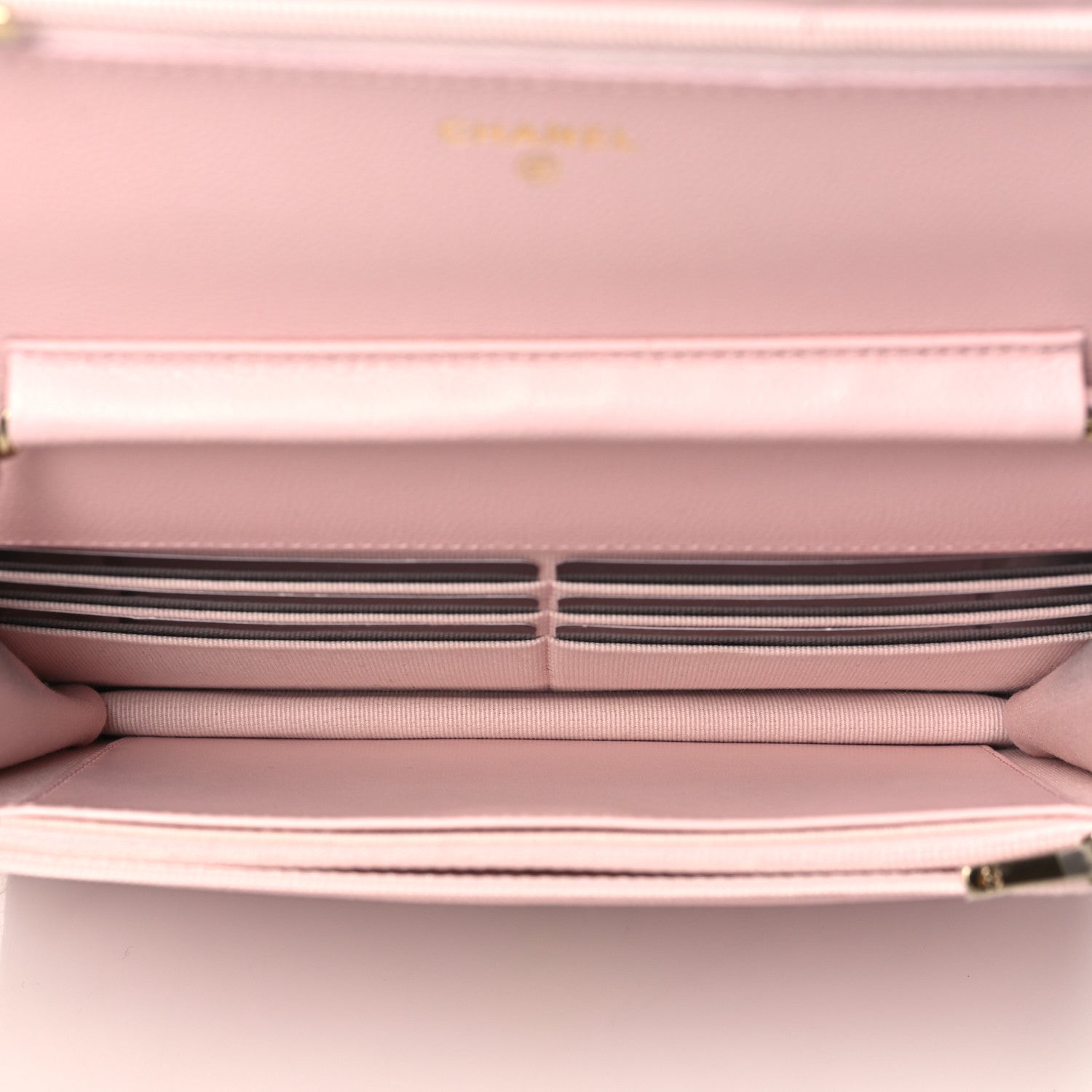 Chanel Caviar Quilted Wallet On Chain WOC Light Pink 4 of 7