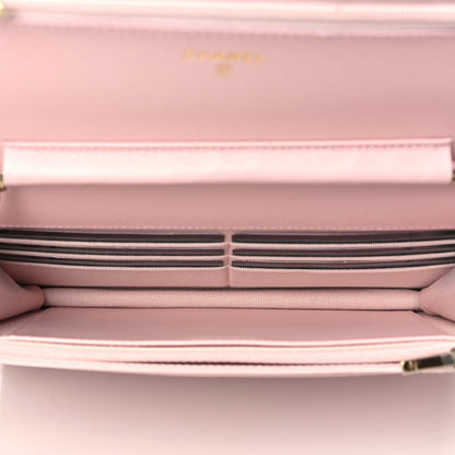Chanel Caviar Quilted Wallet On Chain WOC Light Pink 4 of 7