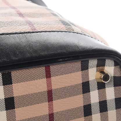 Burberry Haymarket Check Medium Golderton Tote Black 14 of 14