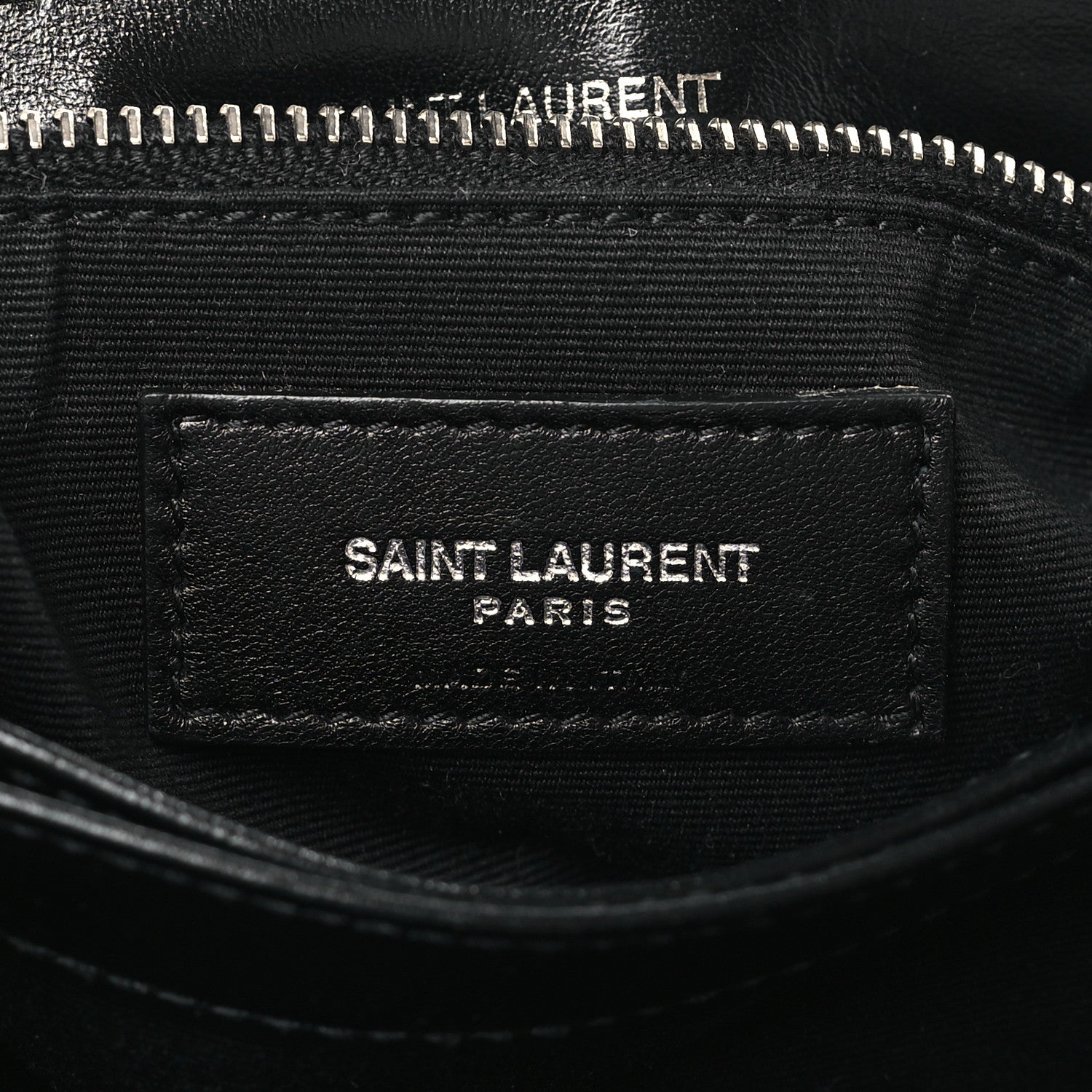 Saint Laurent Calfskin Y Quilted Monogram Toy Loulou Crossbody Bag Black 6 of 9