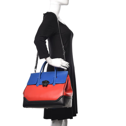 Versace Vitello Palazzo Empire Bag Red Blue Black 3 of 15